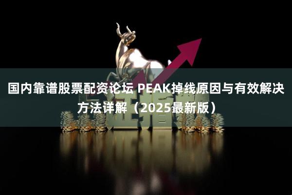 国内靠谱股票配资论坛 PEAK掉线原因与有效解决方法详解（2025最新版）
