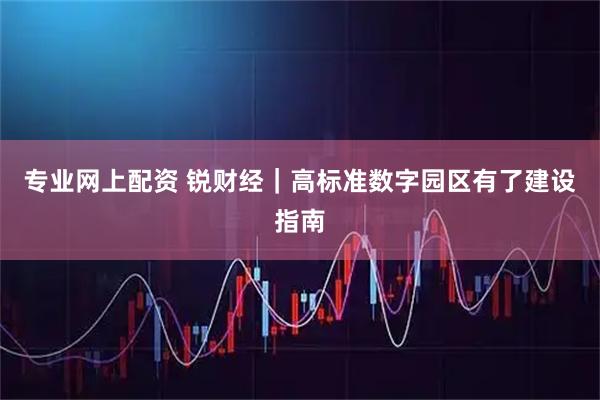 专业网上配资 锐财经｜高标准数字园区有了建设指南